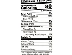 String Cheese Nutrition Label A Comprehensive Guide