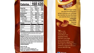 Chili cheese fritos nutrition facts