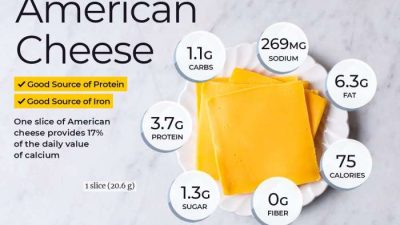 Nutrition Facts American Cheese 1 Slice