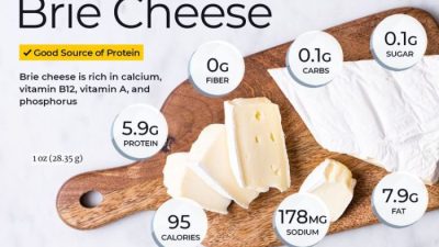 Nutrition facts brie cheese