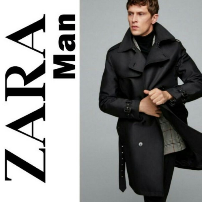 Trench coat fashion men