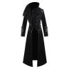 Mens Black Trench Coats Steampunk Fashion