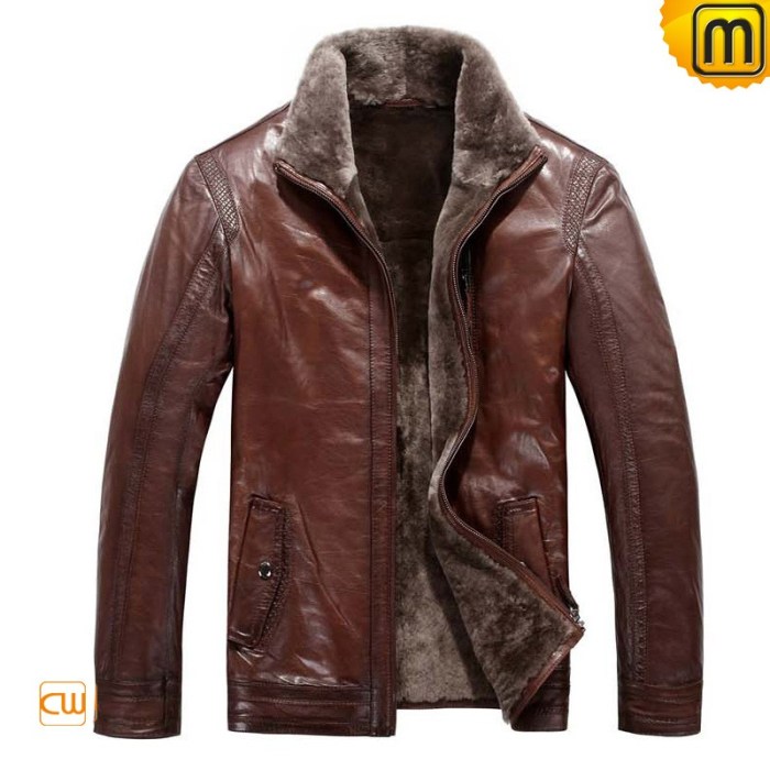 Mens fashion leather jacket