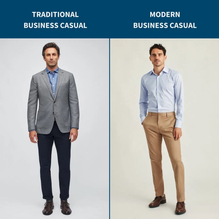 Men's business casual fashion