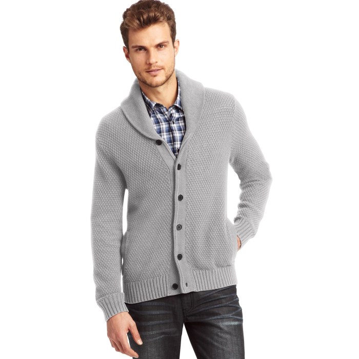 Mens cardigan sweater fashion